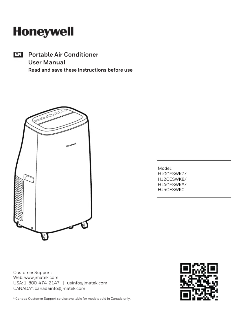 Page 1 de la notice Manuel utilisateur Honeywell HJ0CESWK7