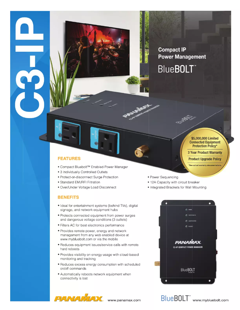 Página 1 del manual Ficha técnica Panamax C3-IP
