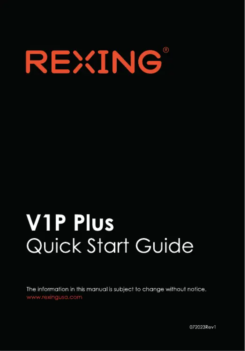 Image de la première page du manuel de l'appareil V1P-4K