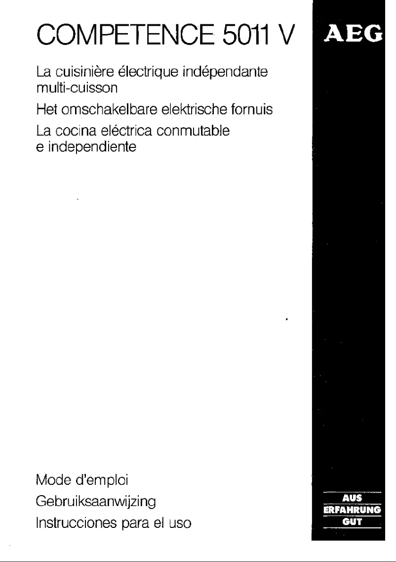 Imagen de la primera página del manual del dispositivo Competence 5011V