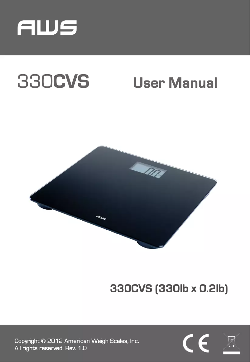 Image de la première page du manuel de l'appareil 330CVS