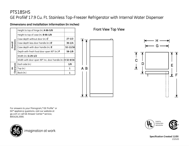 Imagen de la primera página del manual del dispositivo PTS18SHSSS