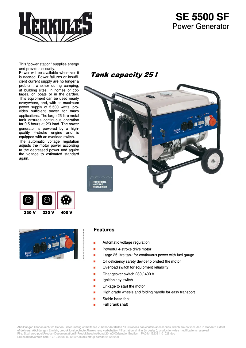 Image de la première page du manuel de l'appareil SE 5500 SF