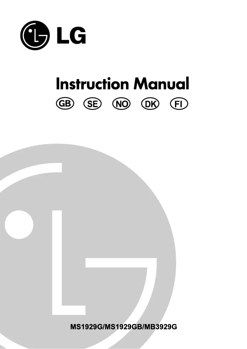 Página 1 del manual Manual de usuario LG MS1929GB