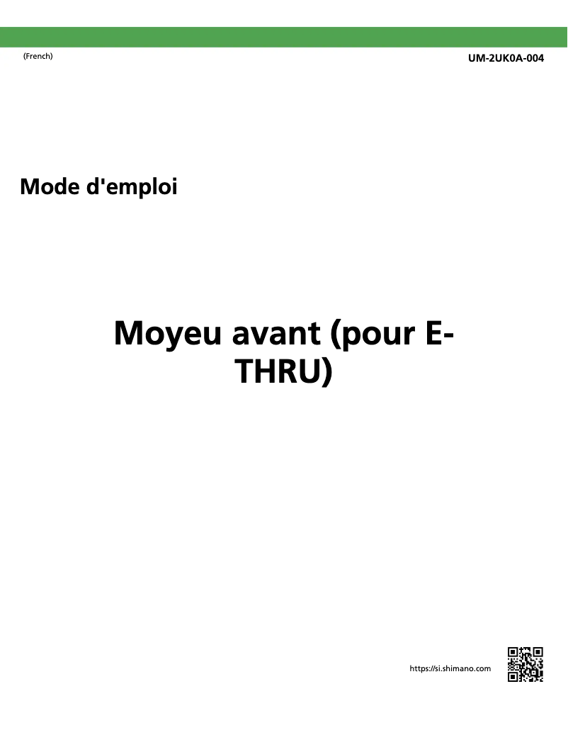 Image de la première page du manuel de l'appareil HB-MT400-B