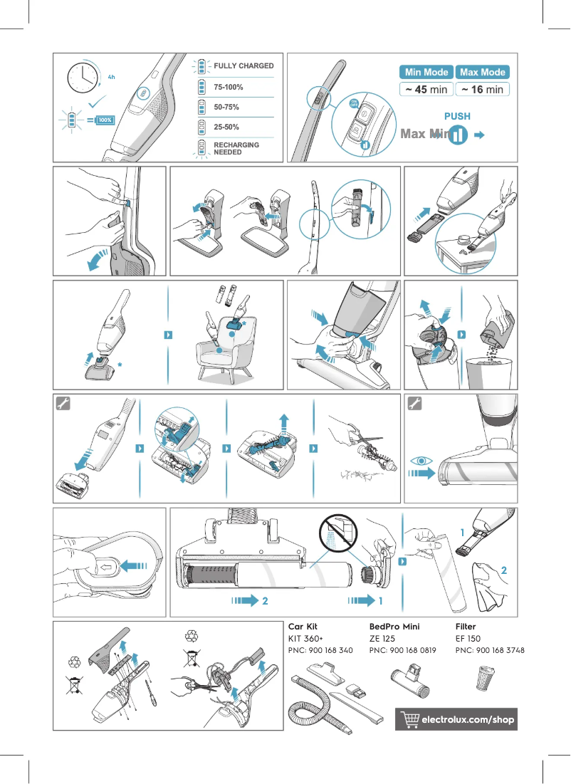 Page n°1 - Manuel utilisateur Electrolux Ergorapido EER87MBM