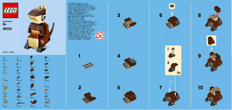 Page 1 de la notice Manuel utilisateur Lego Kangaroo 40133