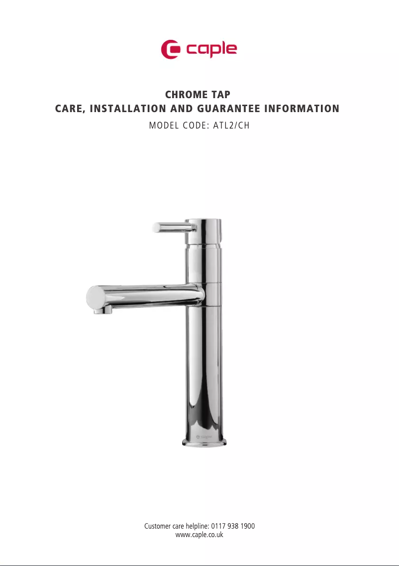 Page n°1 - Manuel utilisateur Caple ATL2/CH