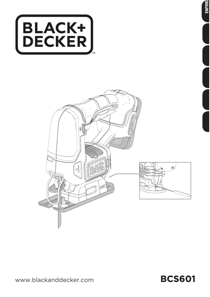 Page 1 de la notice Manuel utilisateur Black & Decker BCS601