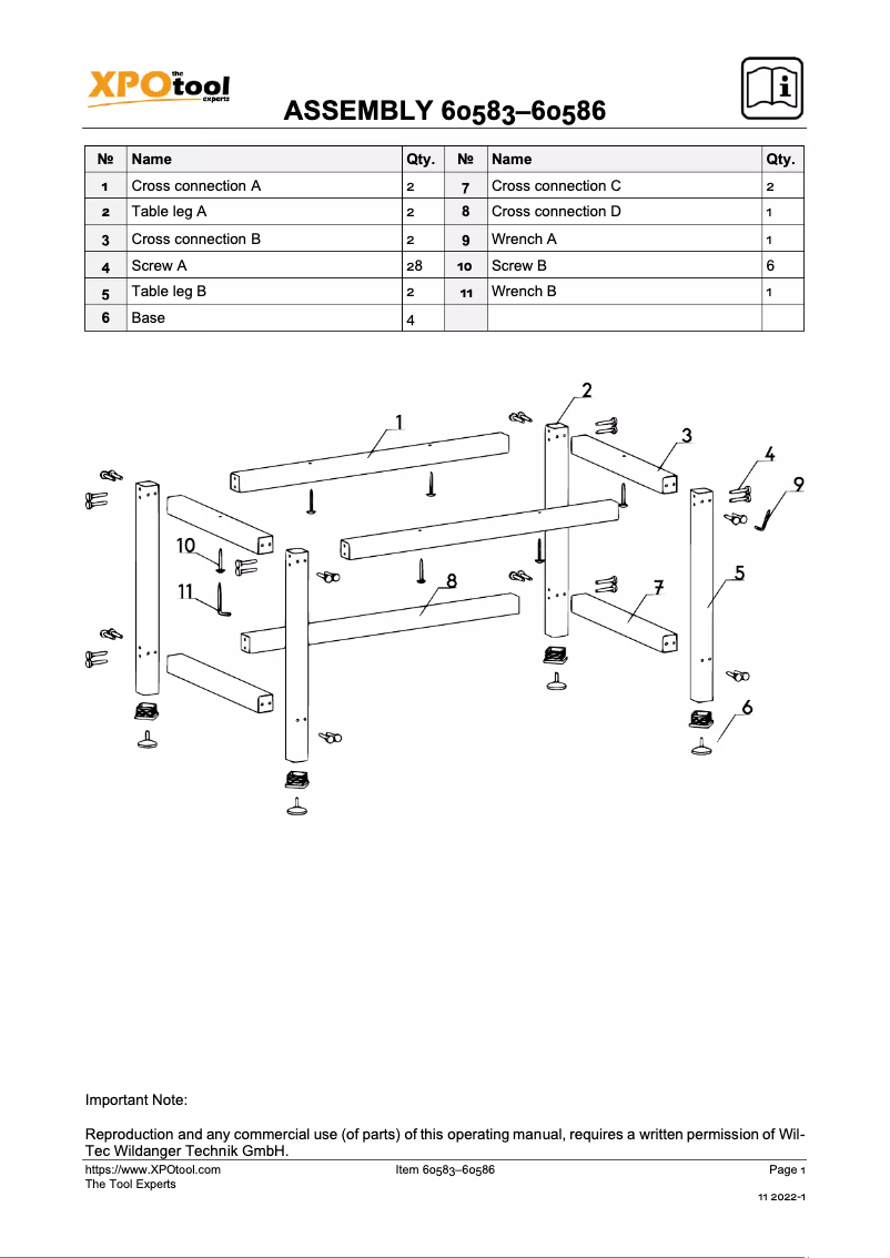 Página 1 del manual Manual de usuario WilTec 60585