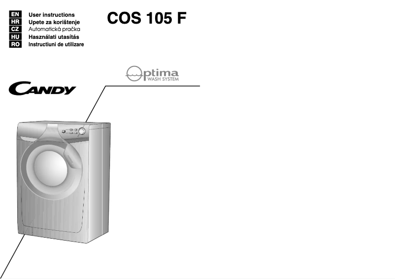 Image de la première page du manuel de l'appareil COS 105F/L1-S