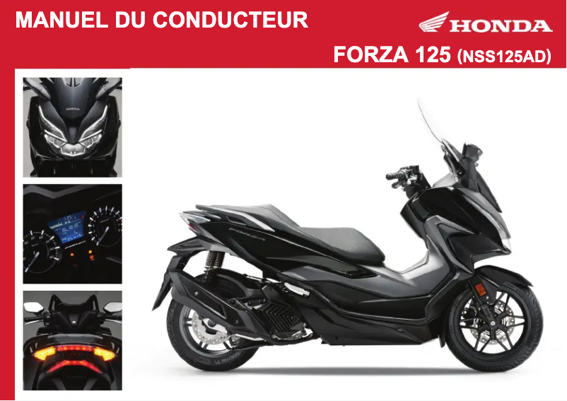 Page 1 of the manual User Manual Honda Forza 125 (2021)