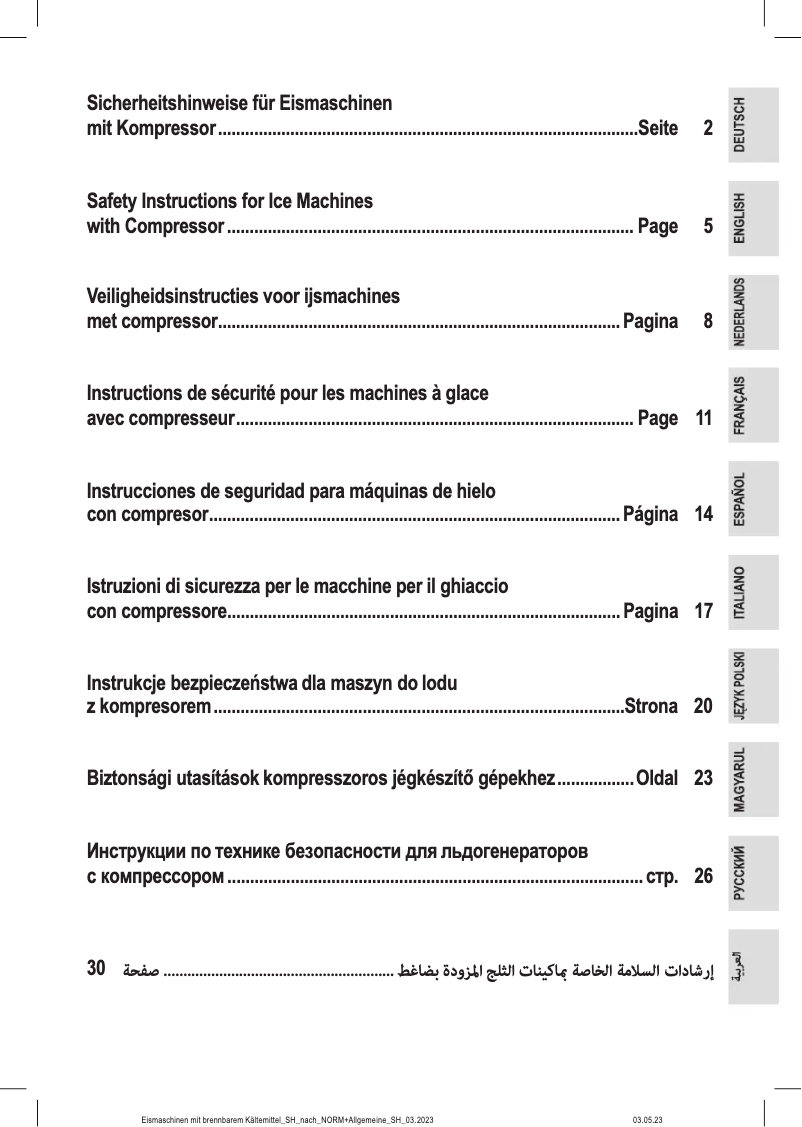 Page 1 de la notice Instructions / montage ProfiCook PC-ICM 1268