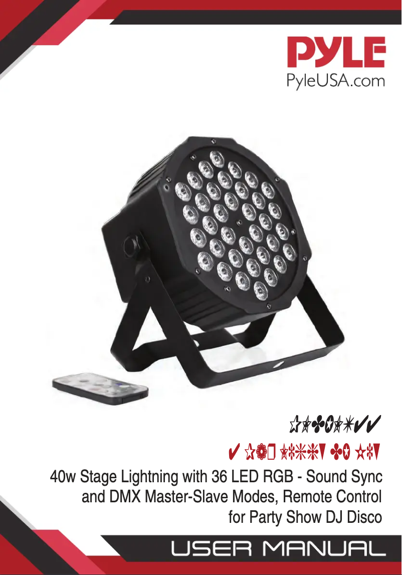 Page 1 de la notice Manuel utilisateur Pyle PLDJLT44