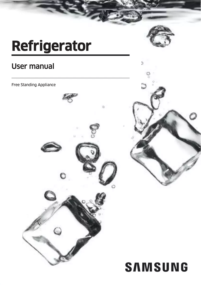 Page 1 de la notice Manuel utilisateur Samsung RF50C510EB1