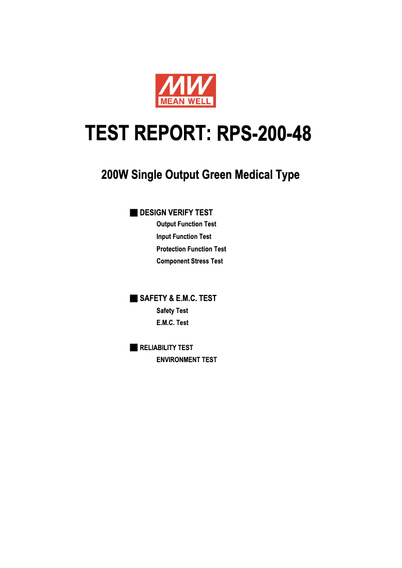 Image de la première page du manuel de l'appareil RPS-200-48