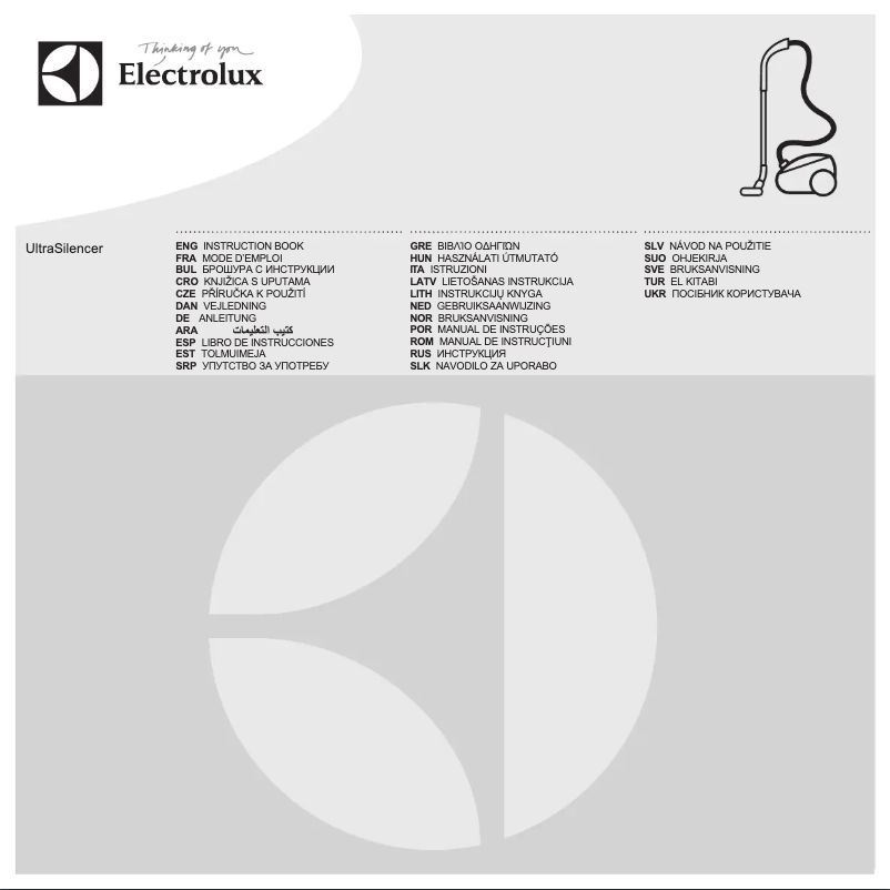 Page n°1 - Manuel utilisateur Electrolux UltraSilencer ZUSENERGY