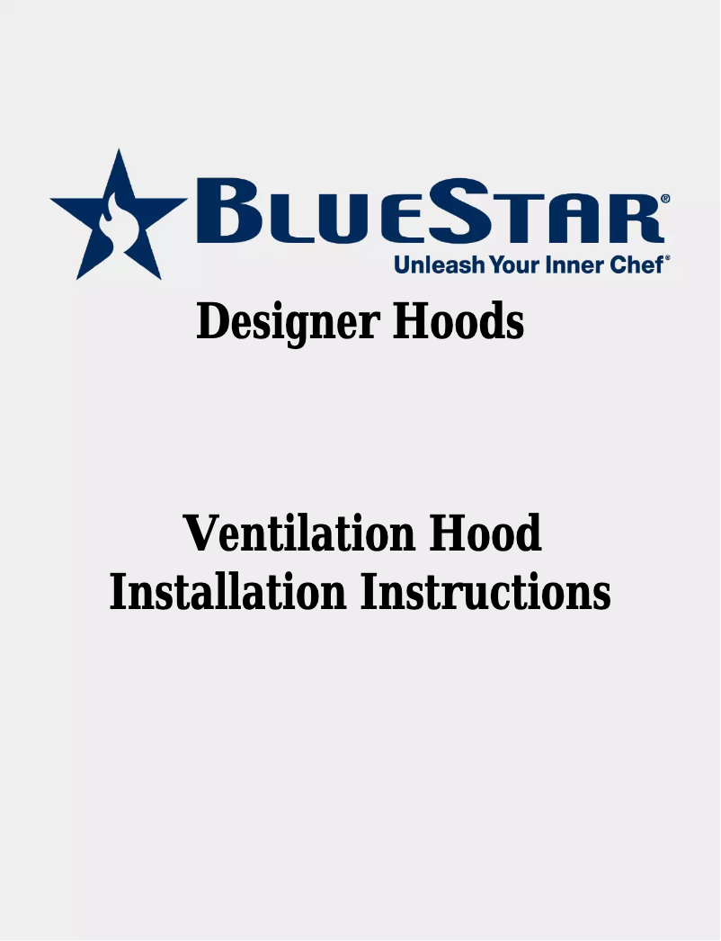 Page n°1 - Manuel utilisateur BlueStar BSPL48240TS