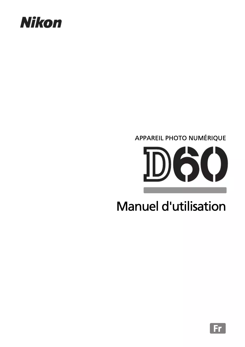Image de la première page du manuel de l'appareil D60