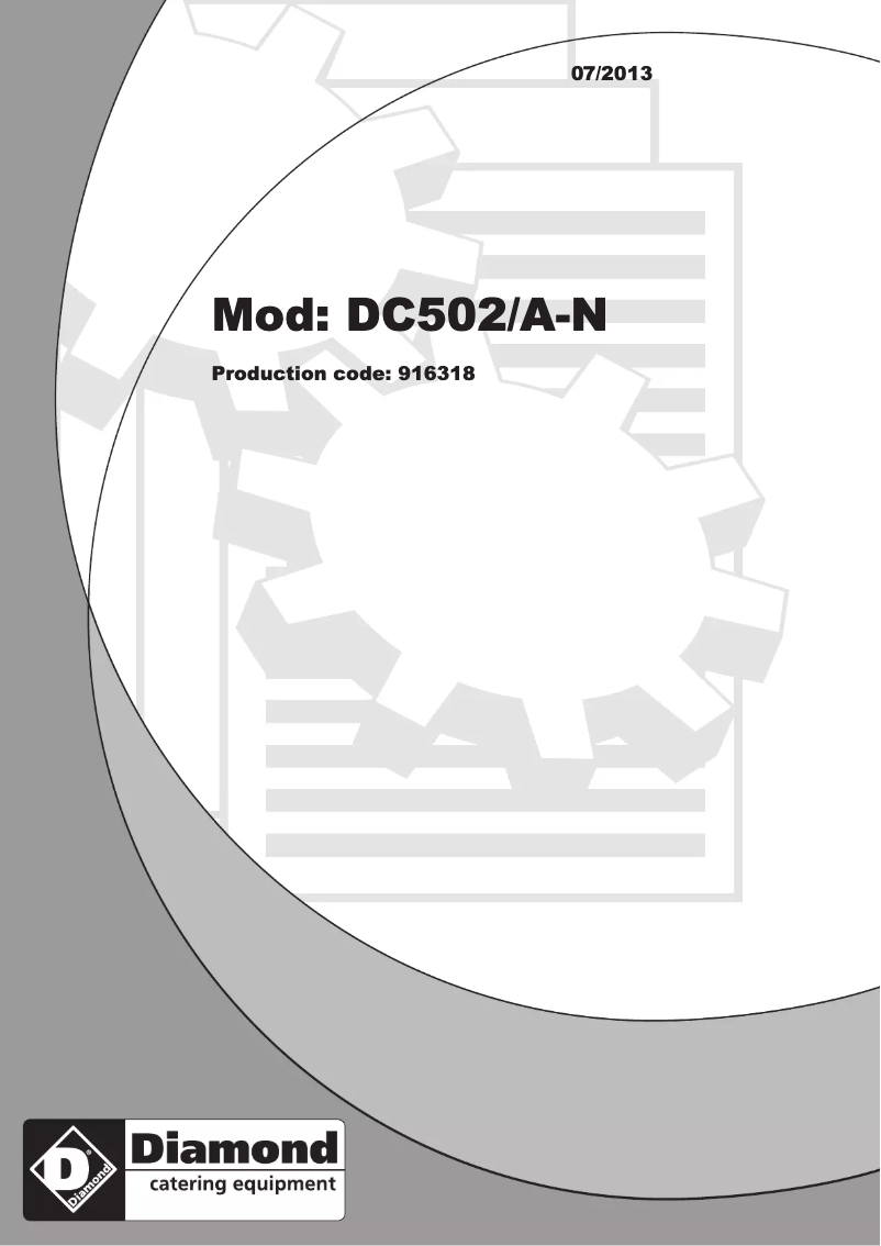 Page n°1 - Manuel utilisateur Diamond DC502/A-N