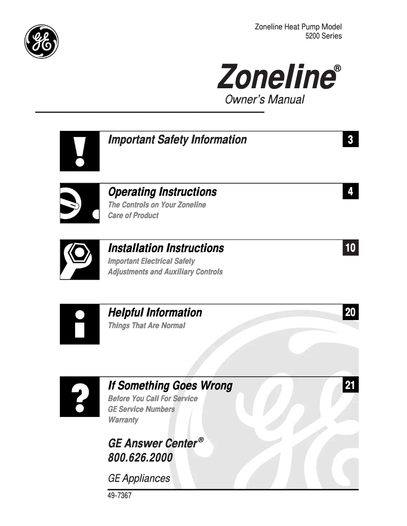 Image de la première page du manuel de l'appareil AZ52H07DAB
