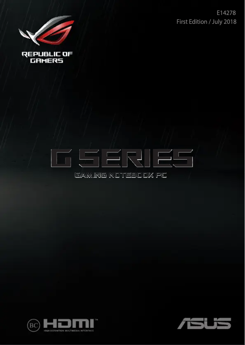 Page 1 de la notice Manuel utilisateur Asus ROG Zephyrus S