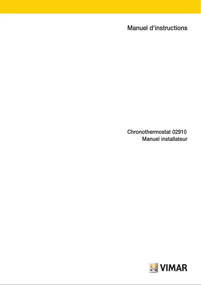 Page 1 de la notice Manuel utilisateur Vimar 02910
