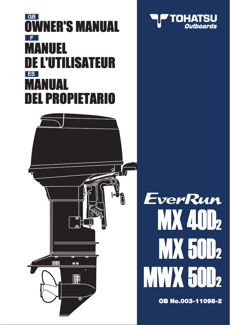 Imagen de la primera página del manual del dispositivo MWX50D2