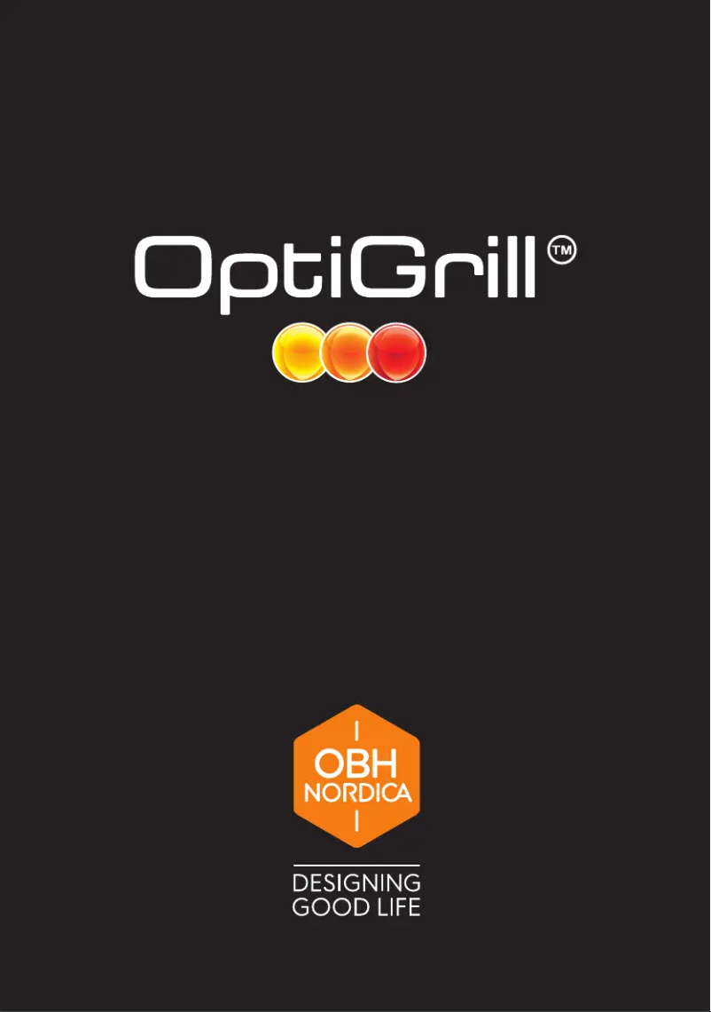 Página 1 del manual Manual de usuario OBH Nordica OptiGrill+ GO712DS0