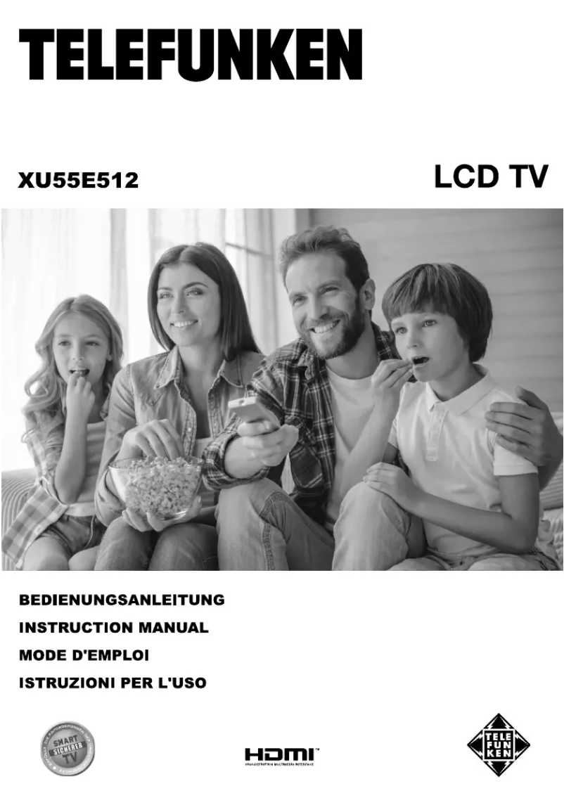Page n°1 - Manuel utilisateur Telefunken XU55E512