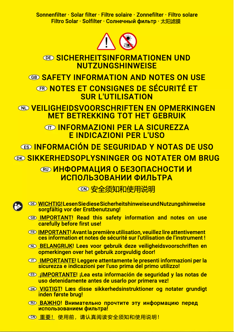 Image de la première page du manuel de l'appareil Solarix