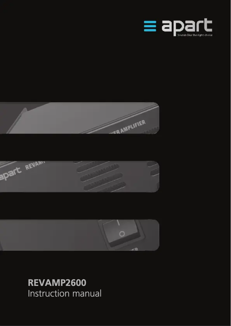Página 1 del manual Manual de usuario APart REVAMP2600