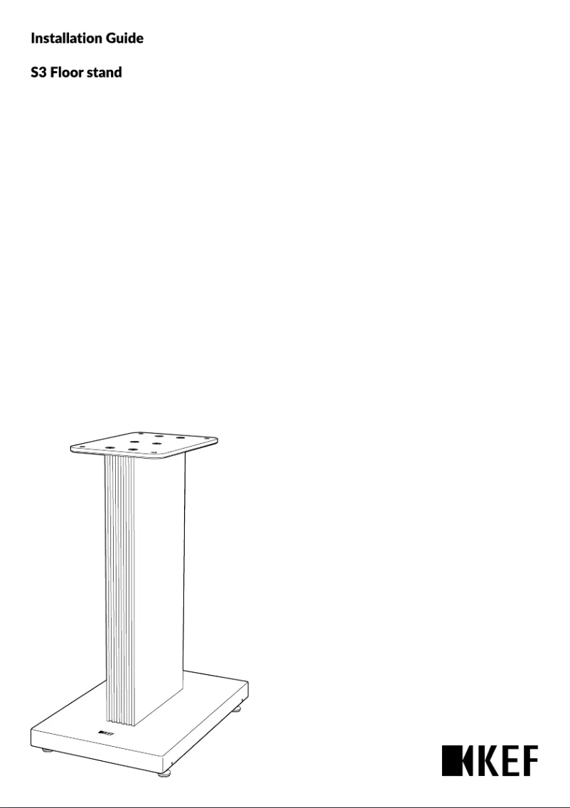 Page 1 de la notice Guide d'installation KEF S3