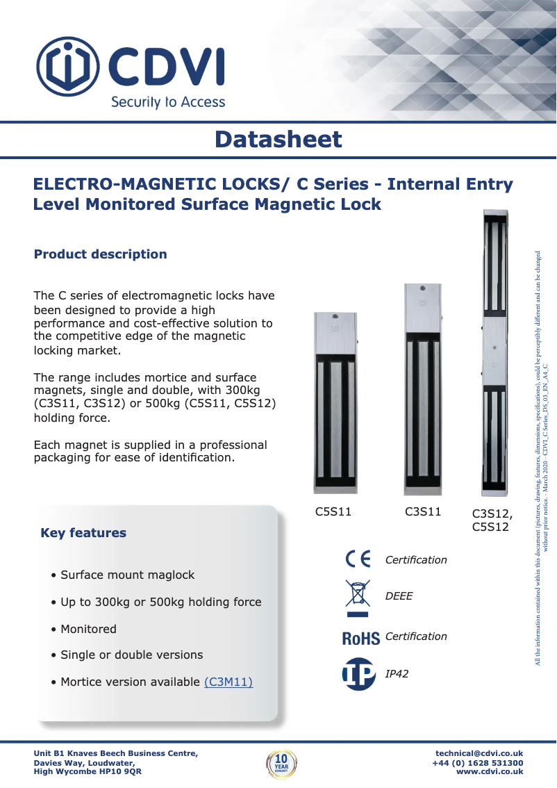 Image de la première page du manuel de l'appareil C3S11