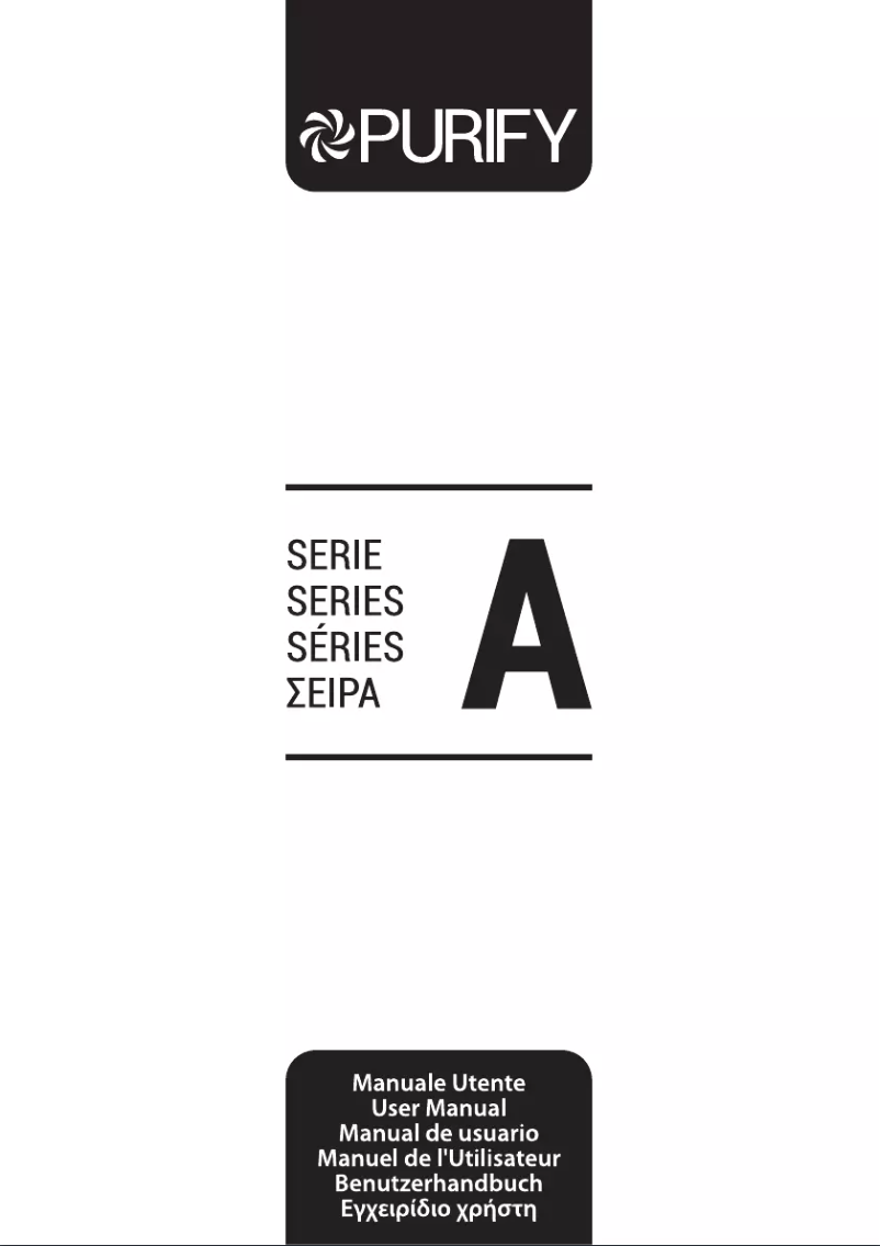 Page 1 de la notice Manuel utilisateur PURIFY A215