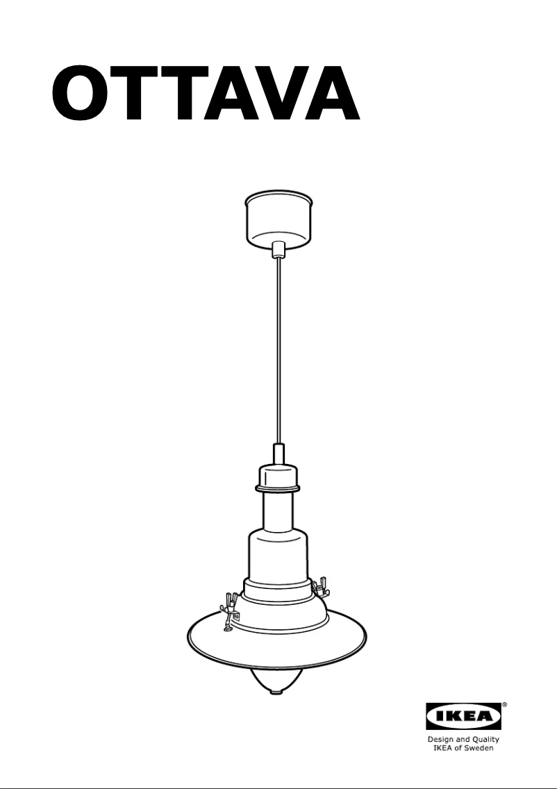 Page 1 de la notice Mode d'emploi Ikea OTTAVA
