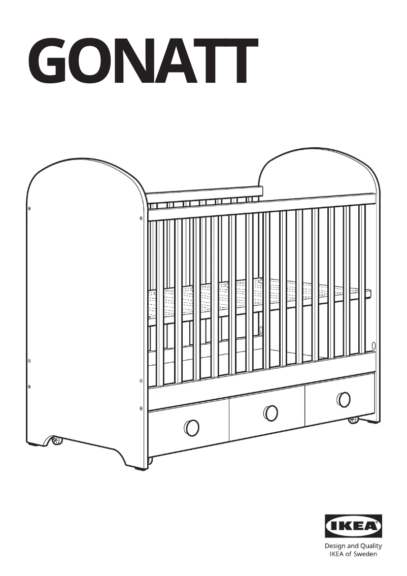 Page 1 de la notice Manuel utilisateur Ikea GONATT 904.670.89