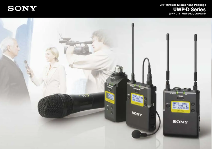 Image de la première page du manuel de l'appareil UWP-D12