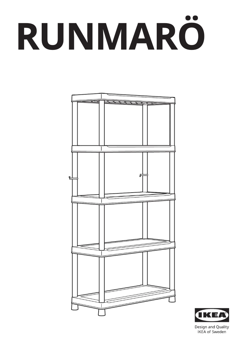 Page 1 de la notice Manuel utilisateur Ikea RUNMARÖ 105.513.22