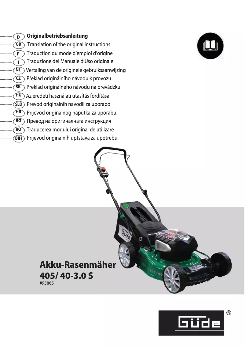 Image de la première page du manuel de l'appareil 405/40-3.0S