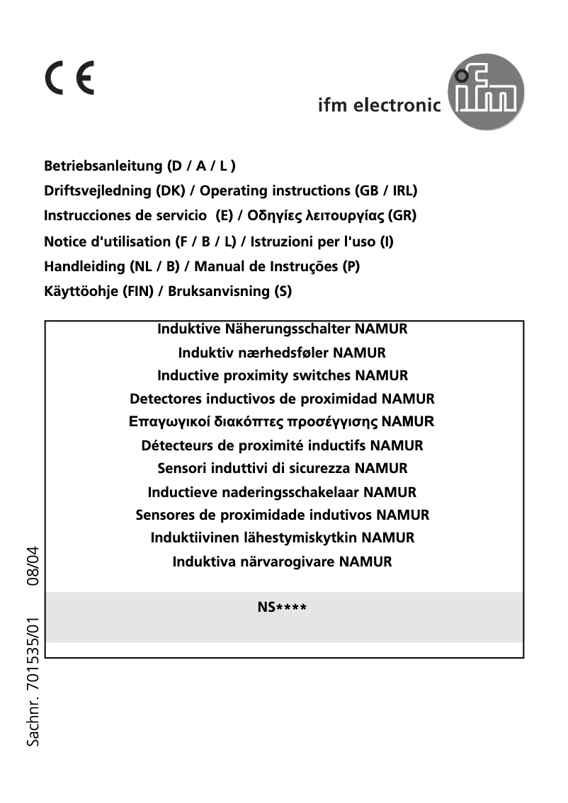 Image de la première page du manuel de l'appareil NS5009