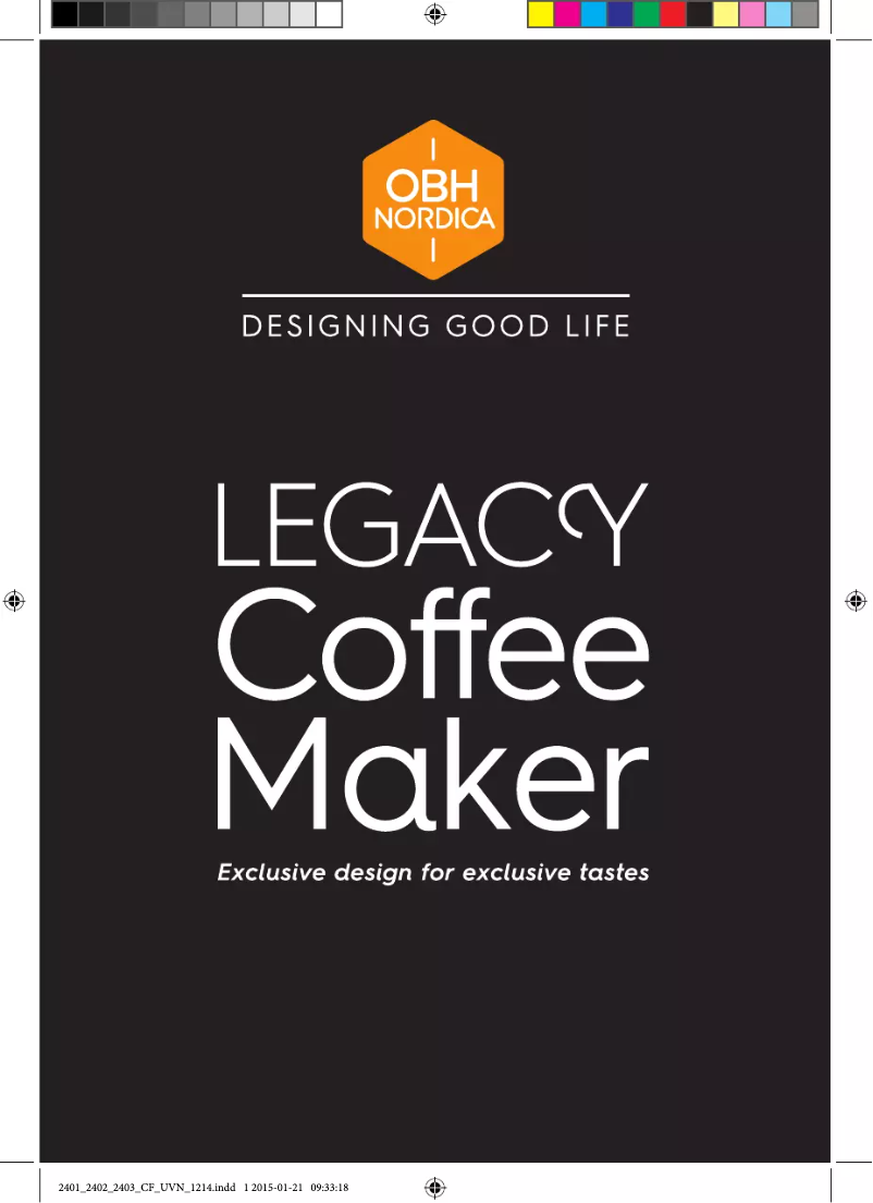 Página 1 del manual Manual de usuario OBH Nordica Legacy 2403