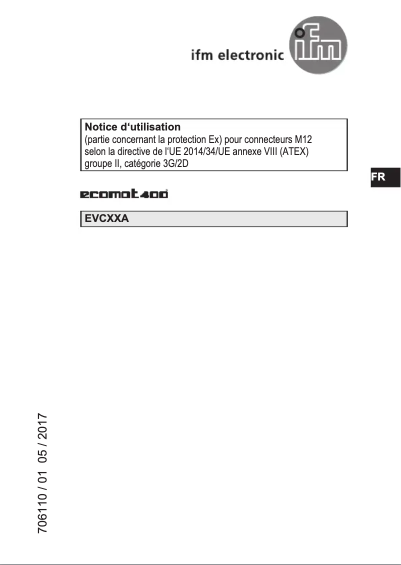 Image de la première page du manuel de l'appareil EVC30A