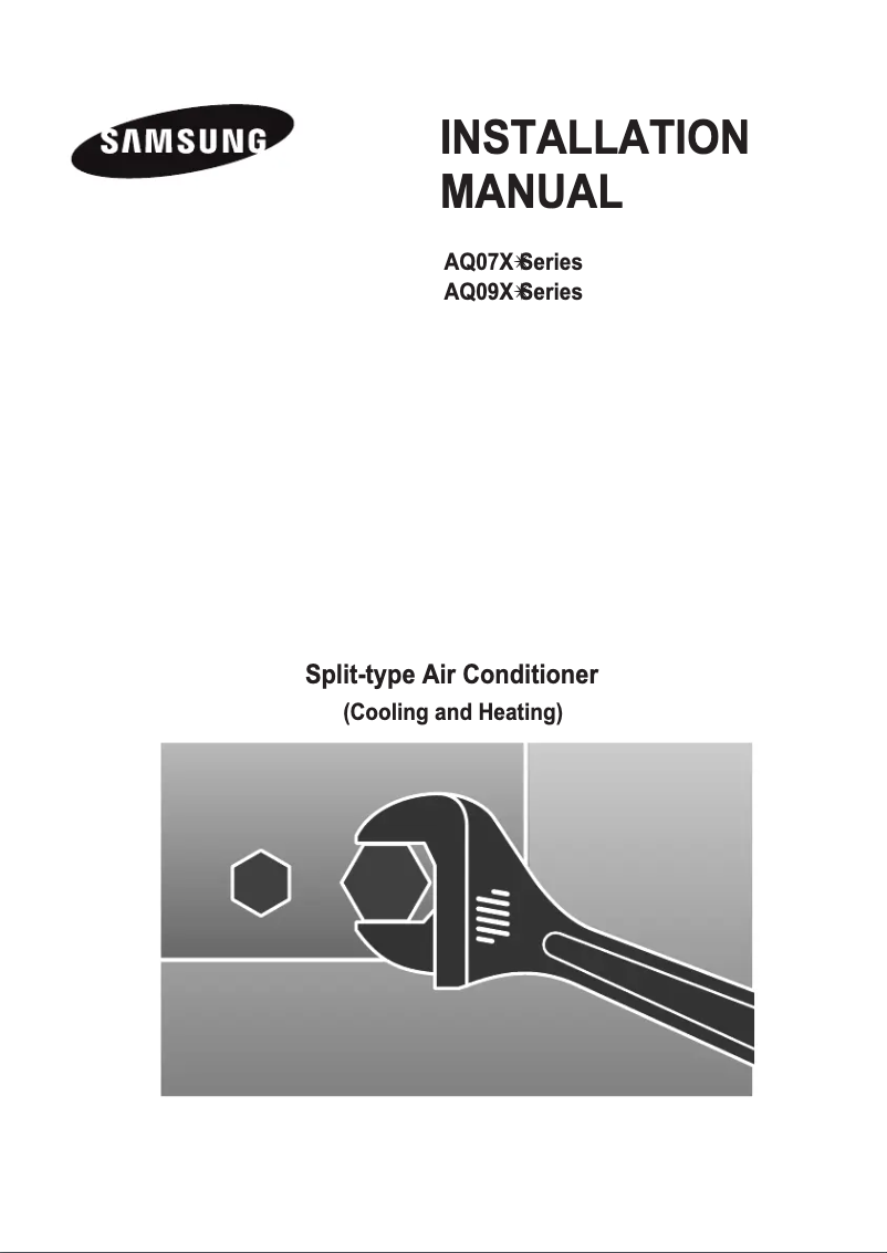 Page n°1 - Guide d'installation Samsung AQ07XLN