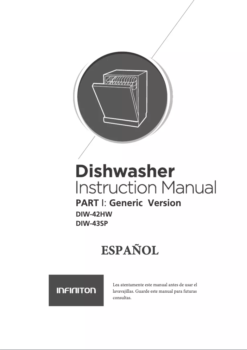 Page n°1 - Manuel utilisateur Infiniton DIW-42HW