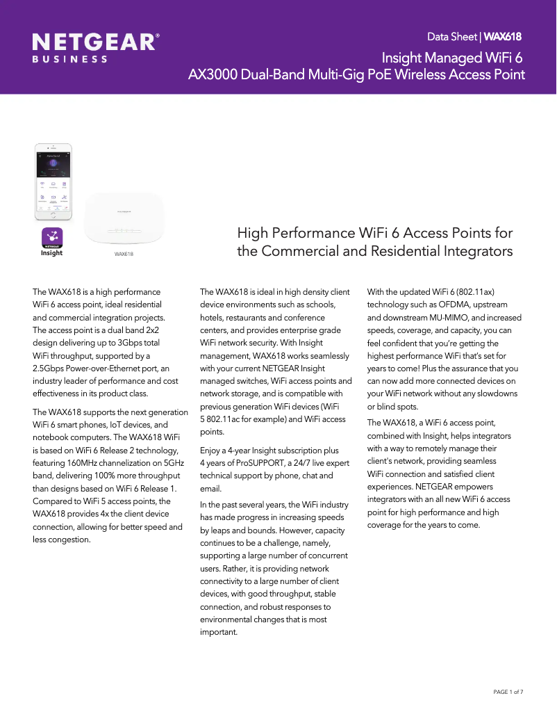 Image de la première page du manuel de l'appareil WAX618