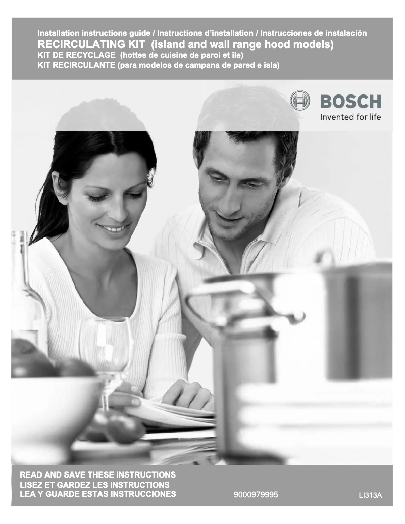 Page 1 de la notice Guide d'installation Bosch HIREC5UC