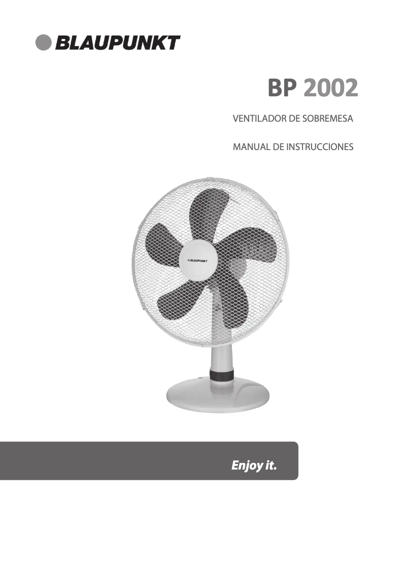 Page 1 de la notice Manuel utilisateur Blaupunkt BP2002