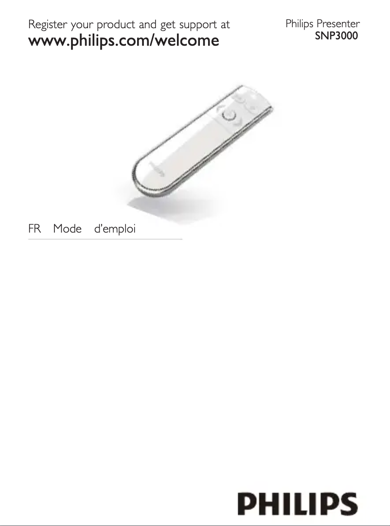 First page image of the manual for SNP3000U