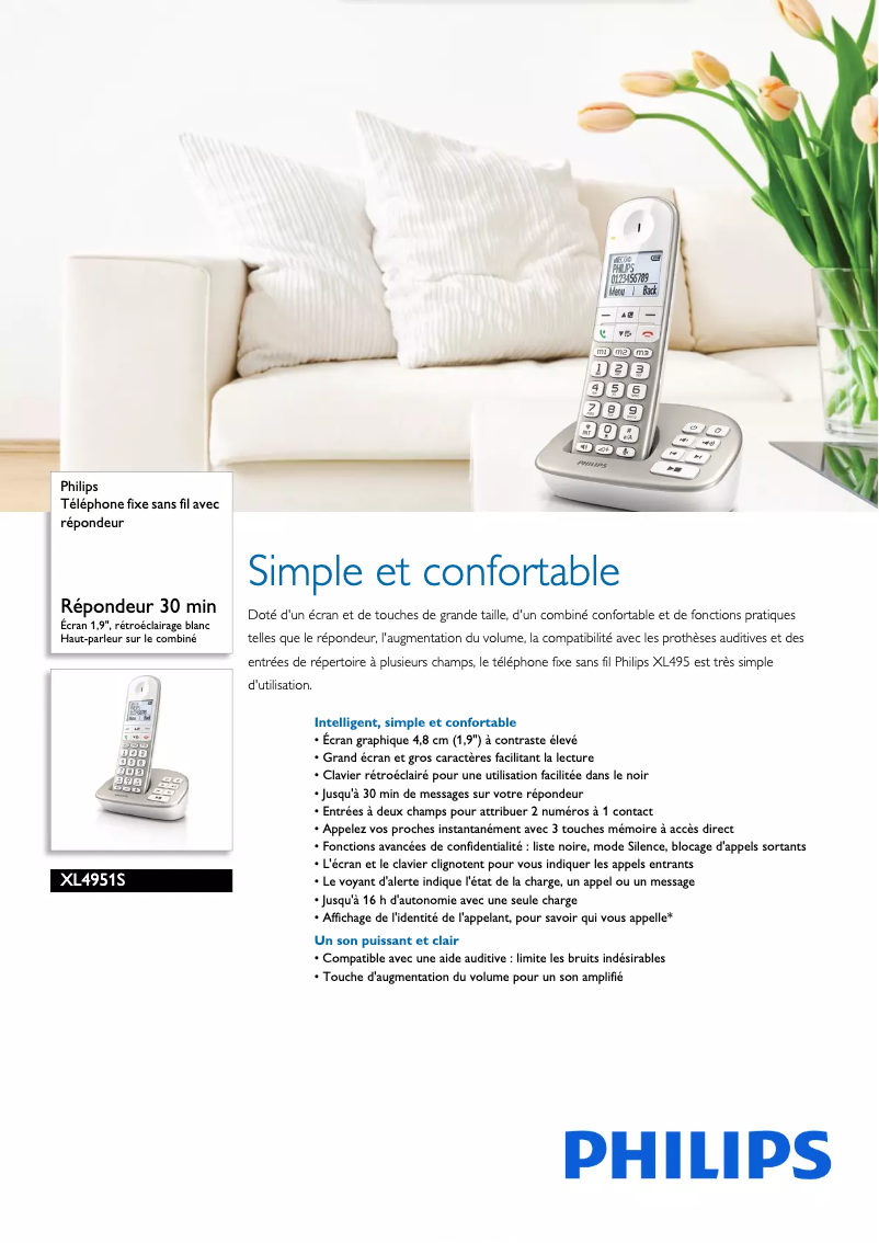 Imagen de la primera página del manual del dispositivo XL4951S